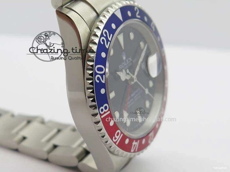 Red Black GMT-Master SS SS Blue Bp-Maker On A3186 Bezel Dial Bracelet 0211